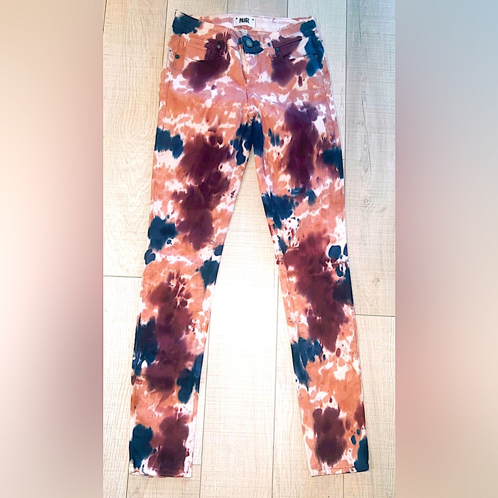 Paige Verdugo tie-dye ultra skinny jeans